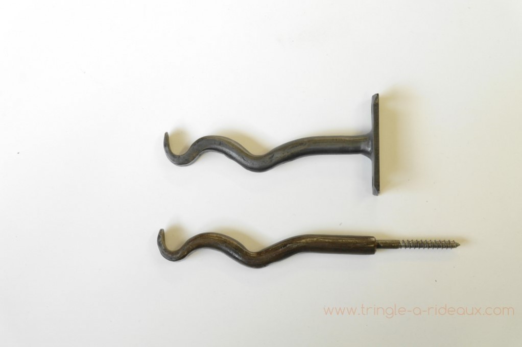 Tringle à Rideaux provencale double sur mesure en fer forgé - tringle-a