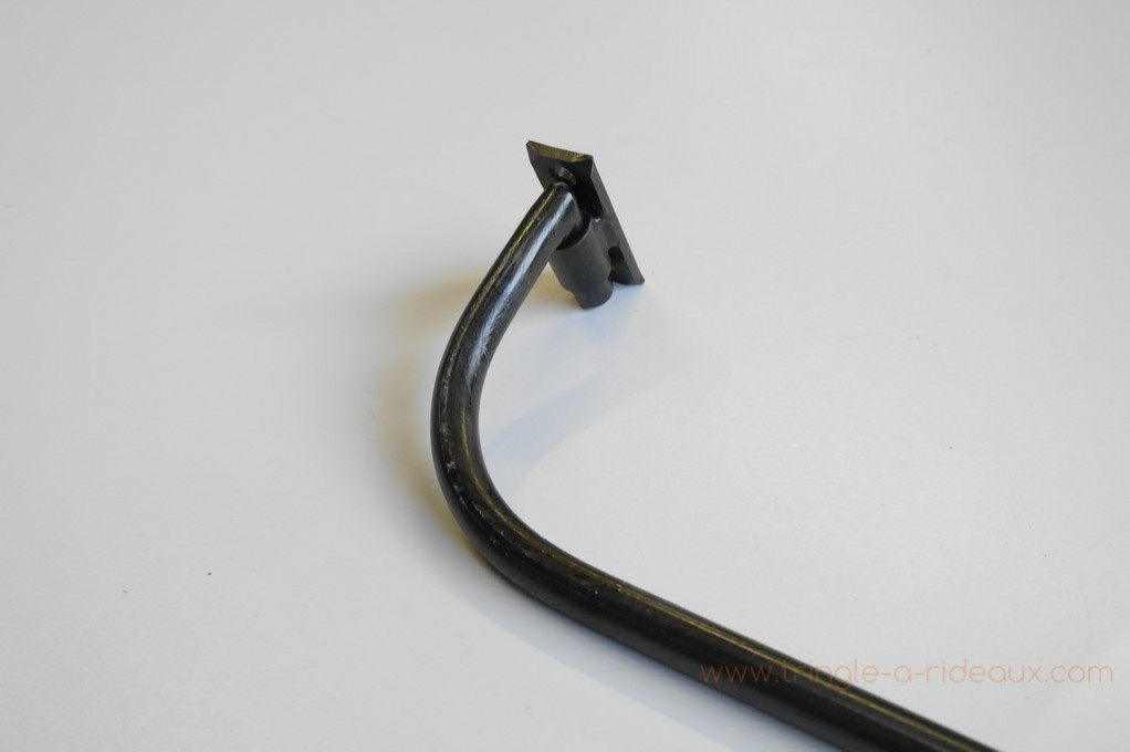 Tringle à Rideaux luberon simple sur mesure en fer forgé french rod