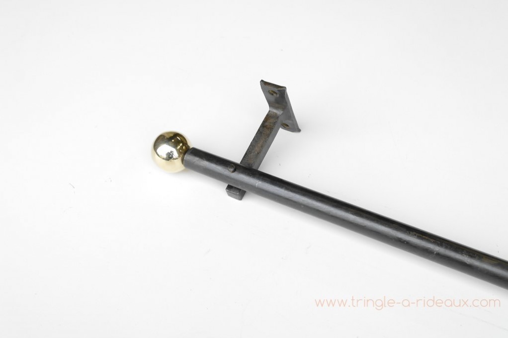 Tringle à Rideaux droite tube naissance sur mesure en fer forgé 21mm