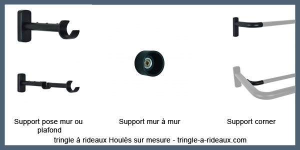 aide sur Supports tringle à rideaux sur mesure Houles
